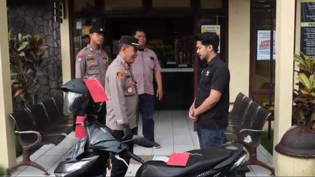 Motor di Depan Toko Wonosobo Nyaris Dicuri Residivis, Korban Lupa Cabut Kunci