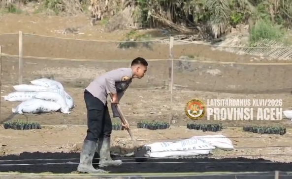 Lewat Pekarangan Pangan Lestari, Taruna Akpol Dorong Kebangkitan Ketahanan Pangan dan UMKM Warga Aceh Tamiang