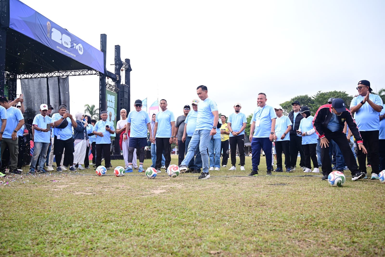 Kick Off World Cup 2026, Irwasda Polda Jambi Dorong Sinergi Melalui Olahraga