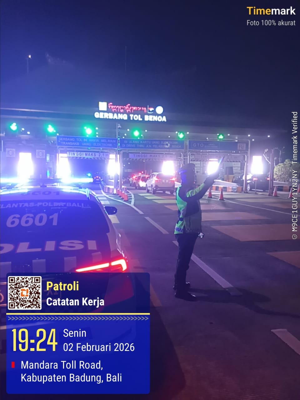 Pastikan Situasi Kamseltibcarlantas Kondusif PJR Tol Patroli Malam Hari
