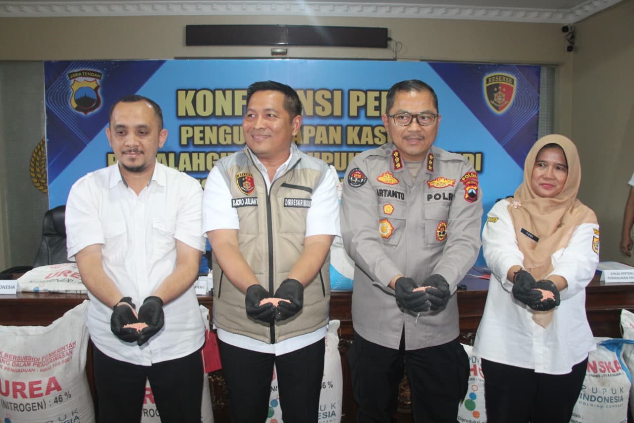 Kasus Pupuk Subsidi, Ditreskrimsus Polda Jateng Ungkap Praktik Ilegal di Dua Kabupaten