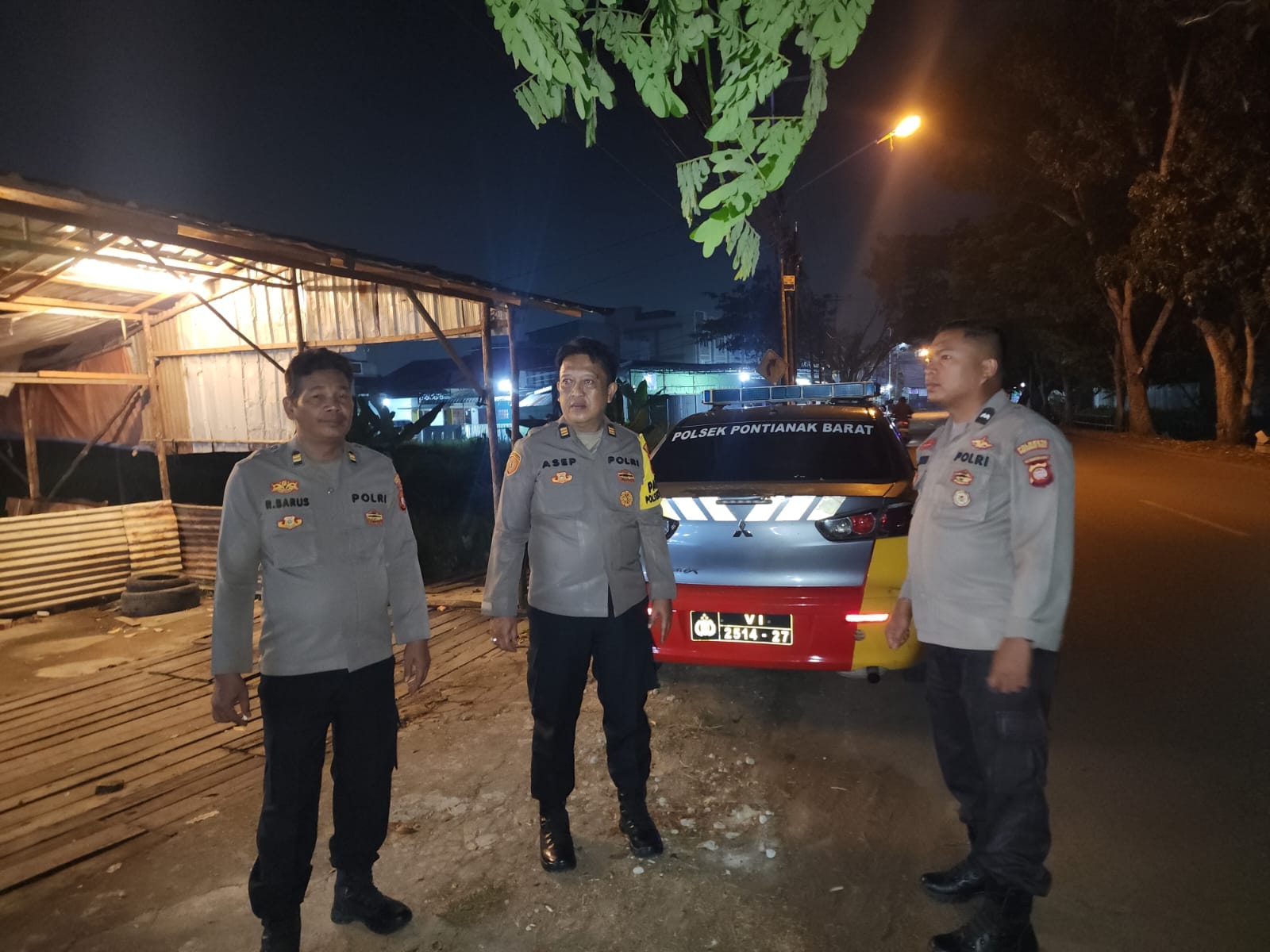 Polsek Pontianak Barat Lakukan Patroli Humanis dan Dialogis di Wilayah Hukum