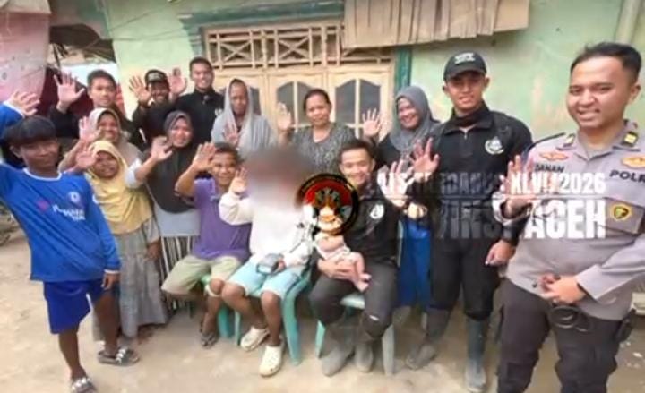 Aksi Sosial Taruna Akpol Latsitardanus di Aceh Tamiang, Bersihkan Pasar hingga Beri Santunan