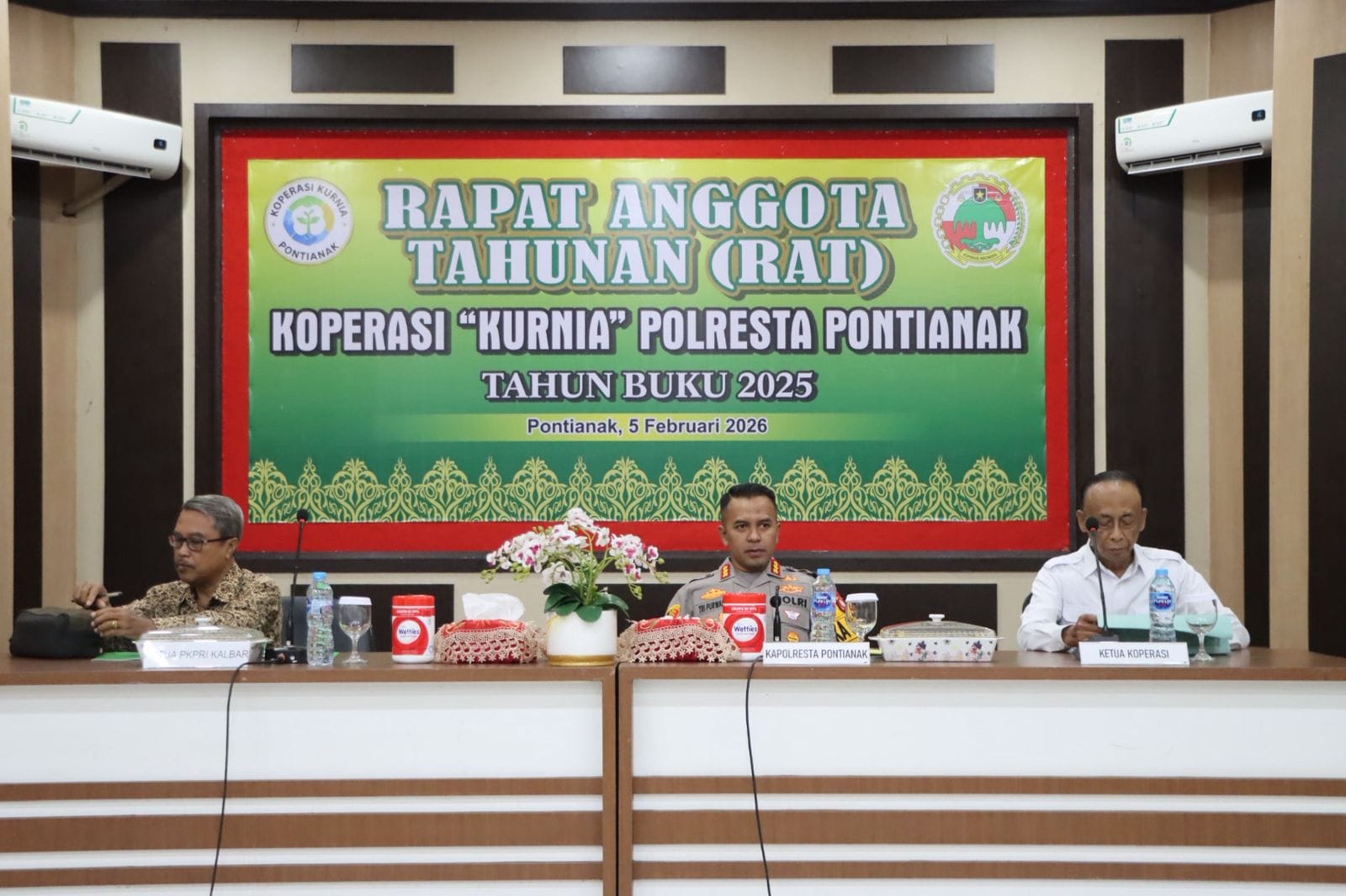 RAT Koperasi Kurnia Polresta Pontianak Jadi Momentum Tingkatkan Kesejahteraan Anggota