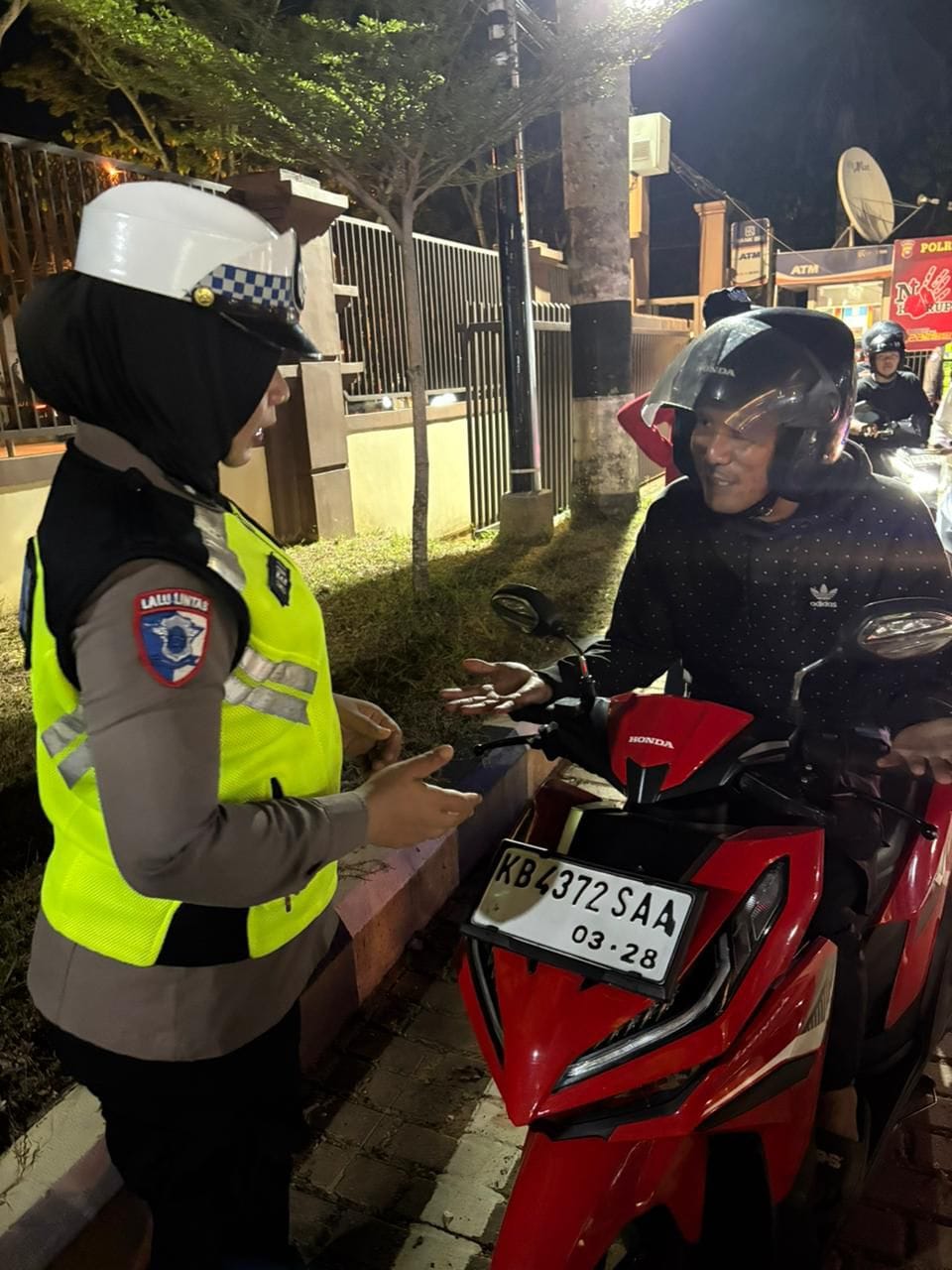 Malam Minggu Tak Luput dari Razia Kendaraan Sat Lantas Polresta Pontianak