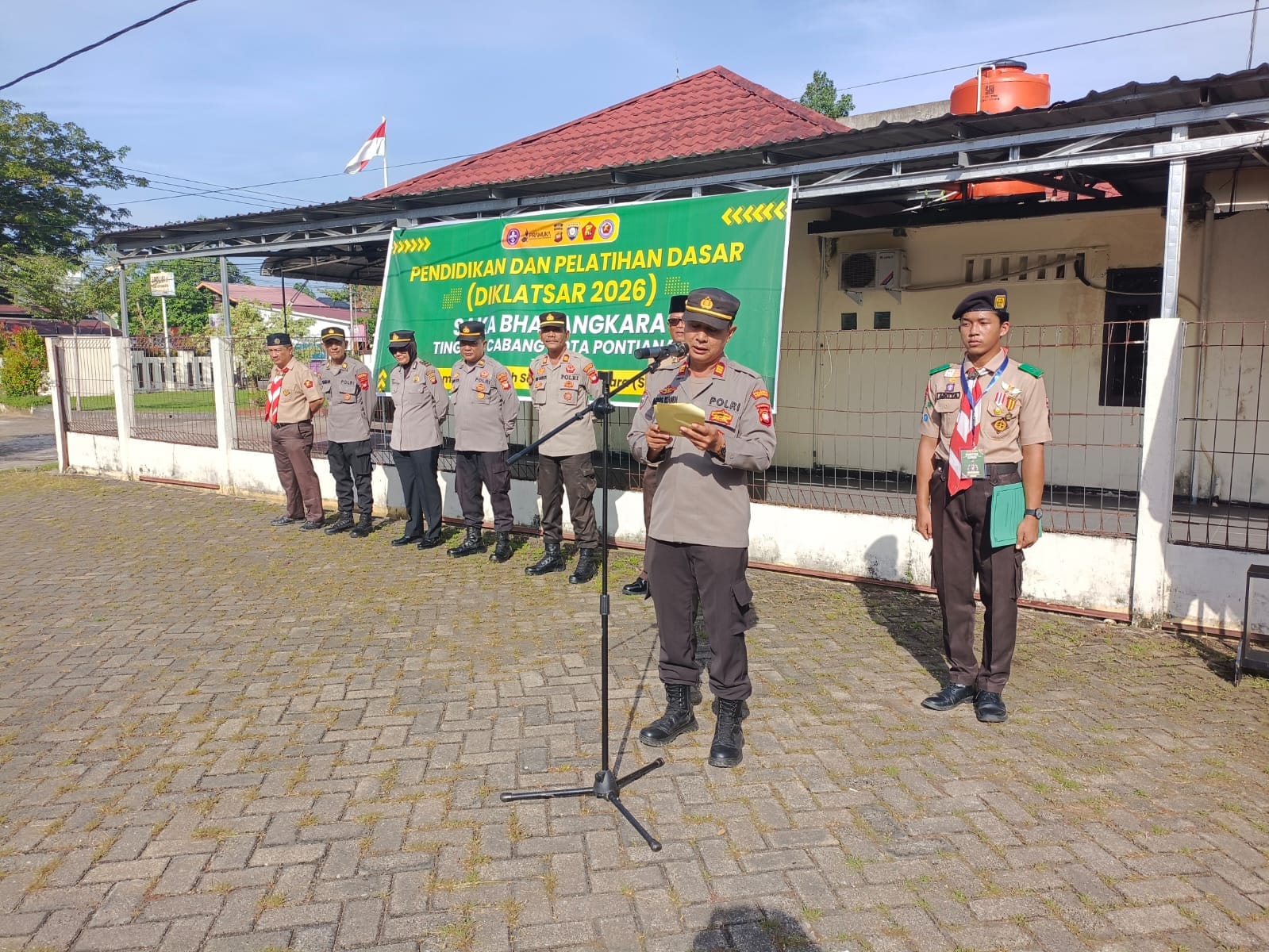 Sat Binmas Polresta Pontianak Gelar Diklatsar dan Pengukuhan Anggota Saka Bhayangkara