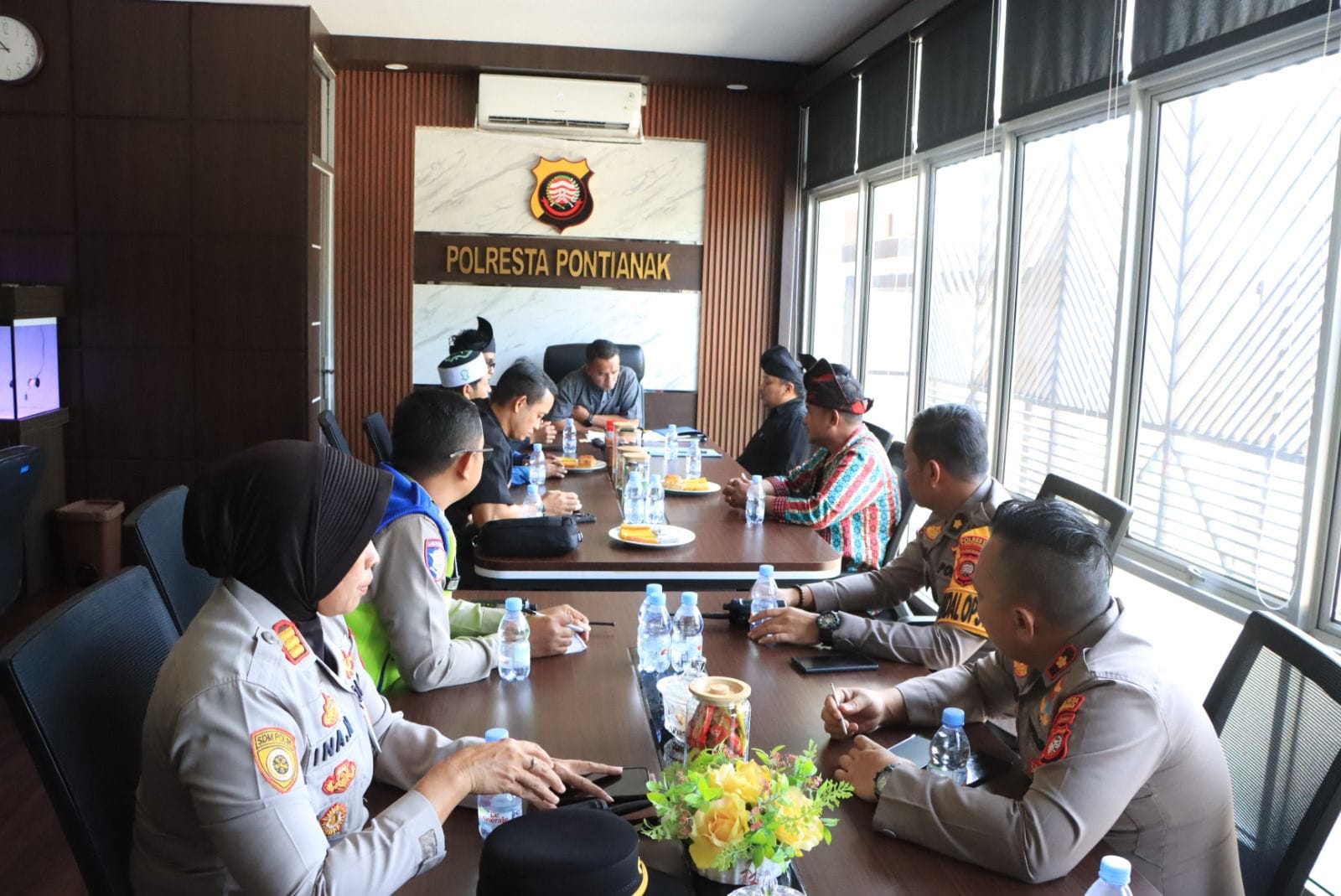 Polresta Pontianak Siagakan Personel Amankan Festival Pawai Obor Ramadhan