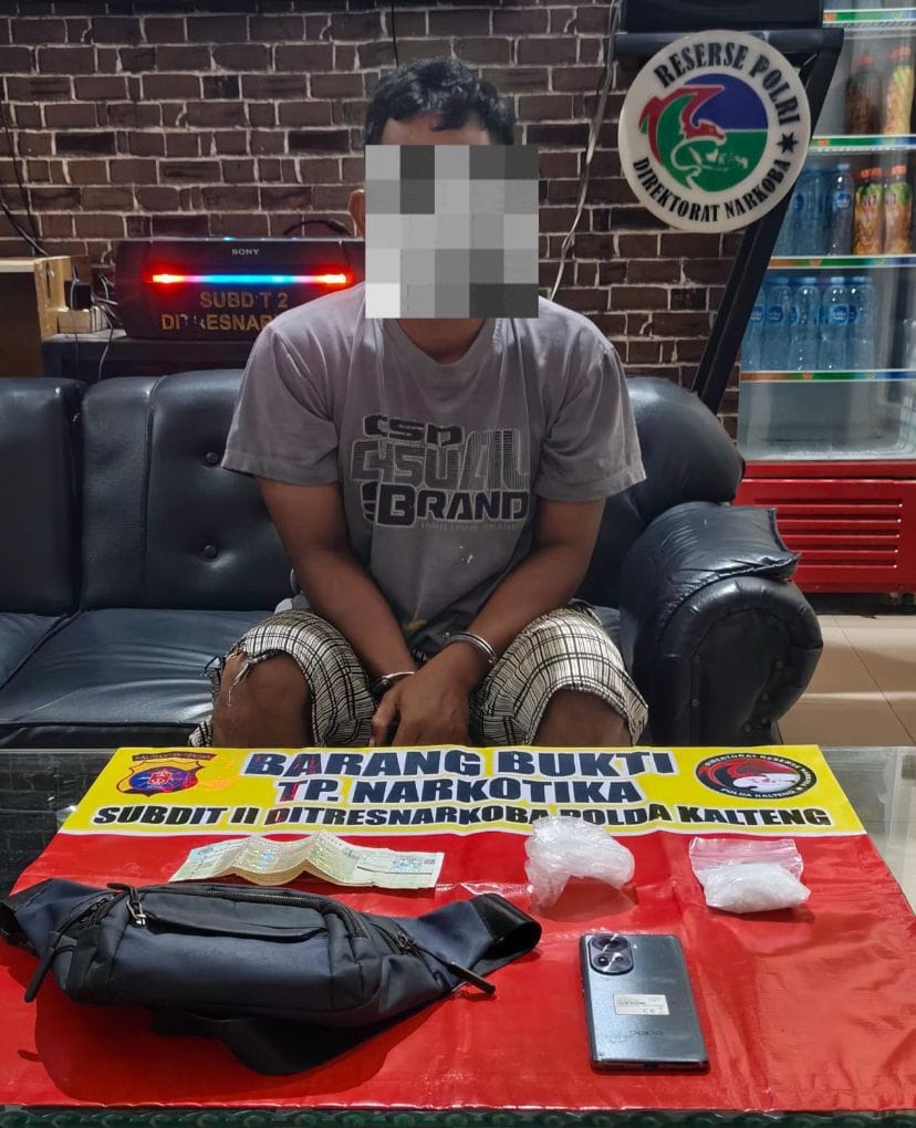 Edarkan 50 Gram Sabu, Pria Asal Sampit Diamankan Ditresnarkoba Polda Kalteng