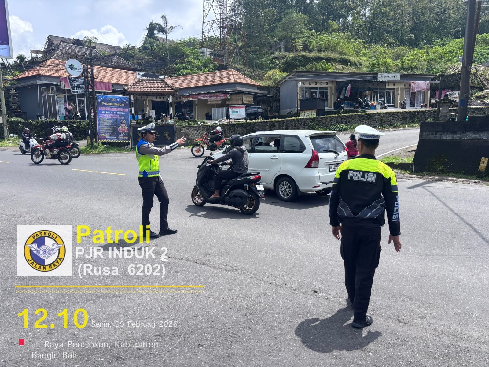 Satgas Ops Keselamatan Turlalun Dijalur Wisata Kintamani