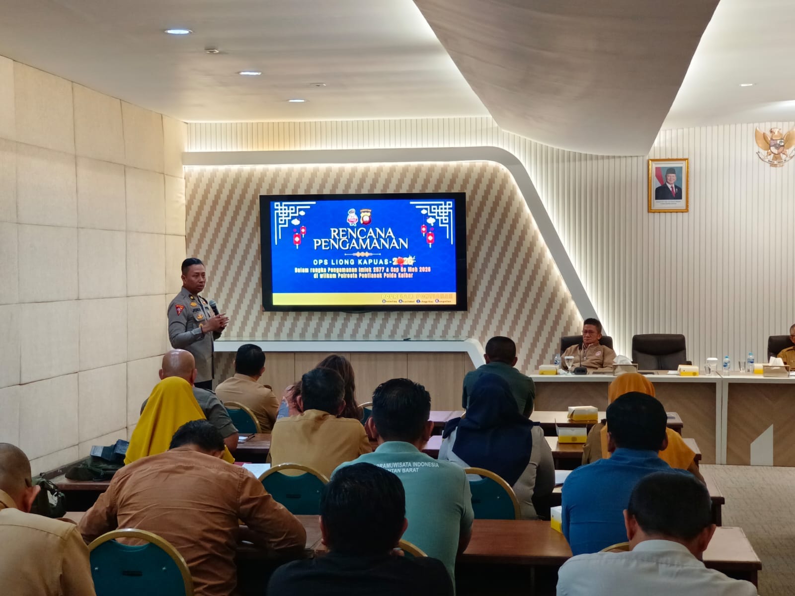 Lintas Sektoral Bersinergi, Kapolresta Pontianak Hadiri Rapat Cap Go Meh 2577/2026
