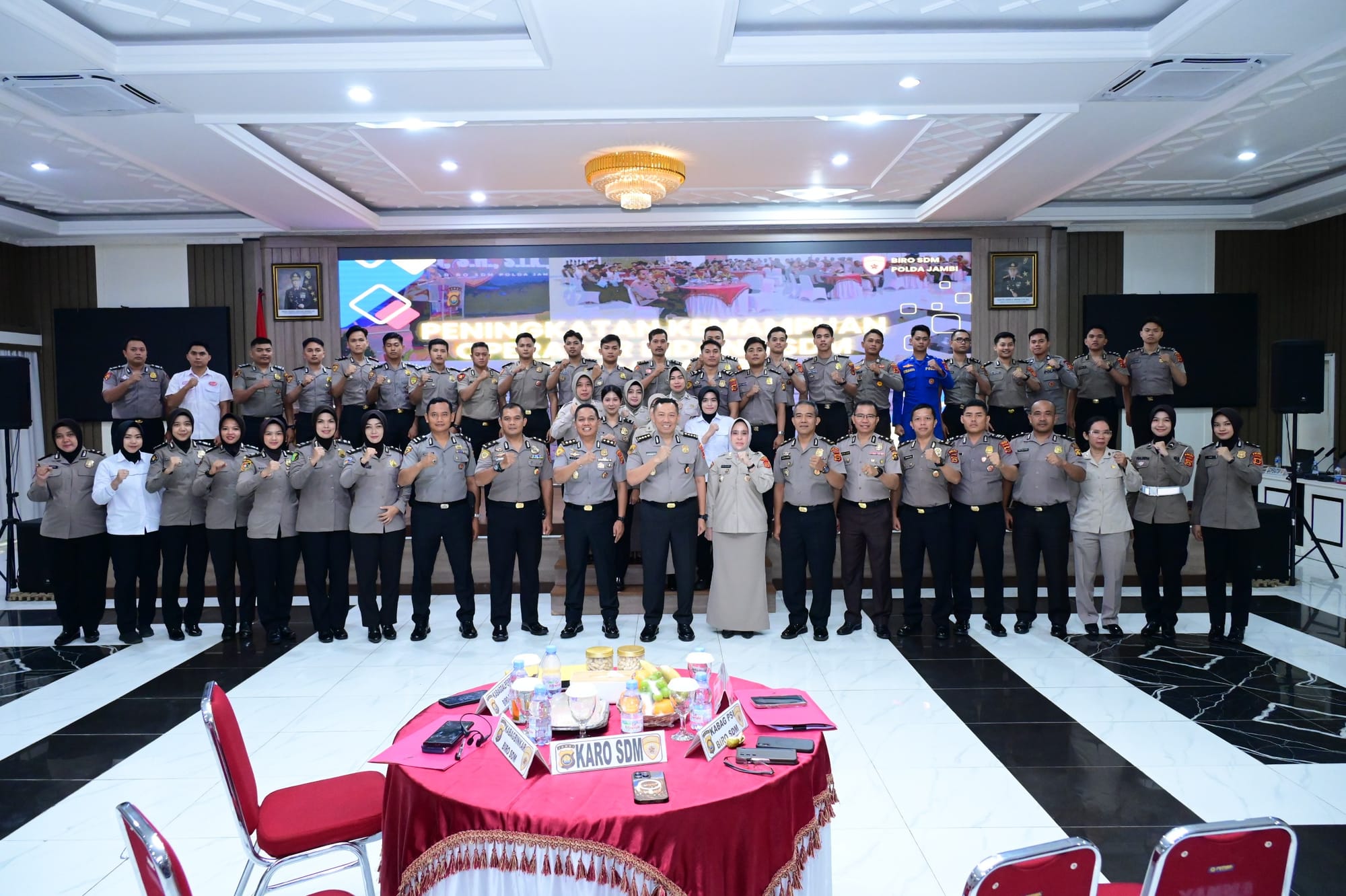 Tingkatkan Profesionalisme Internal, Karo SDM Polda Jambi Resmi Buka Pelatihan Operator SDM