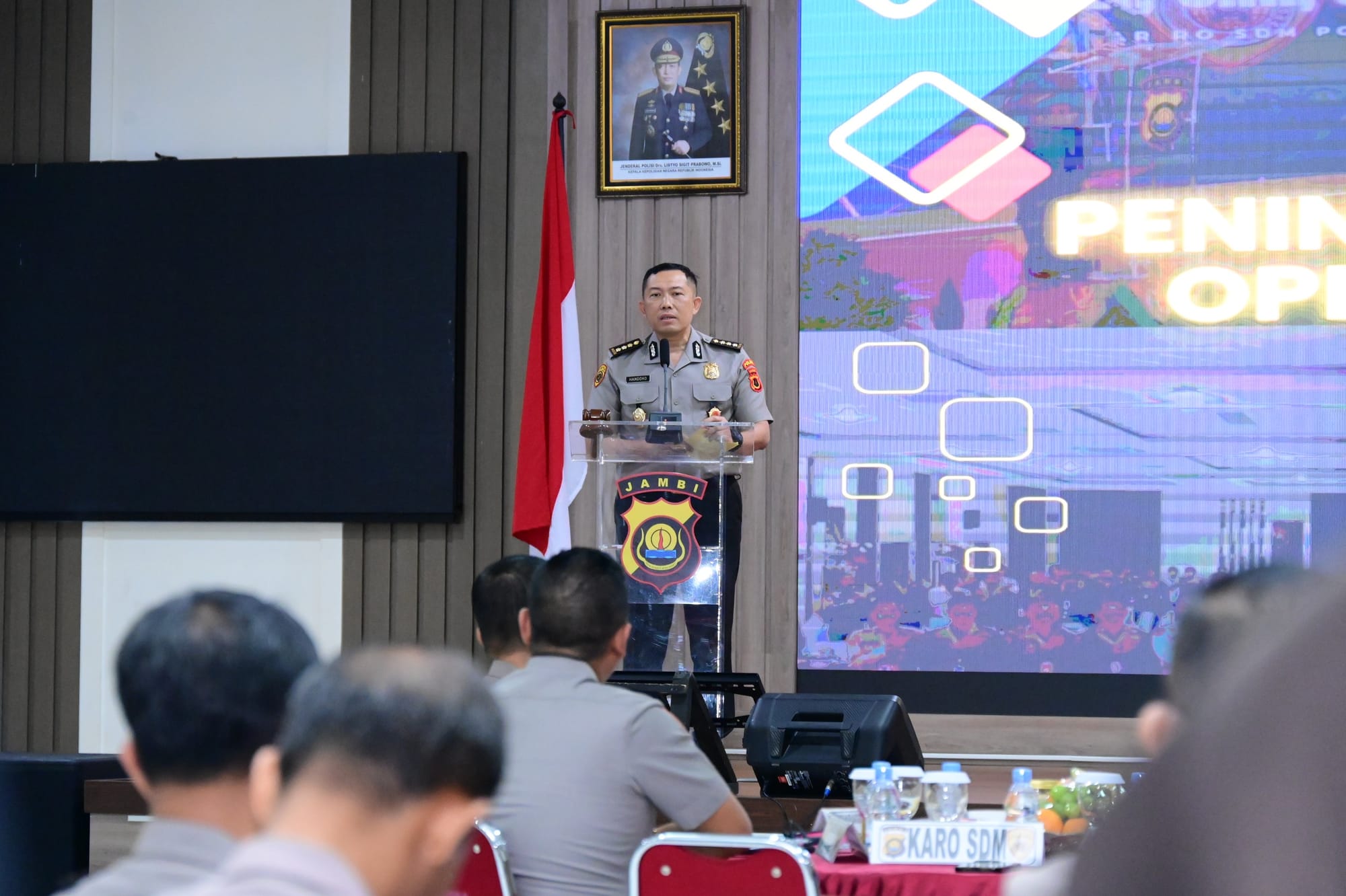 Karo SDM Polda Jambi Buka Pelatihan Peningkatan Kemampuan Operator SDM