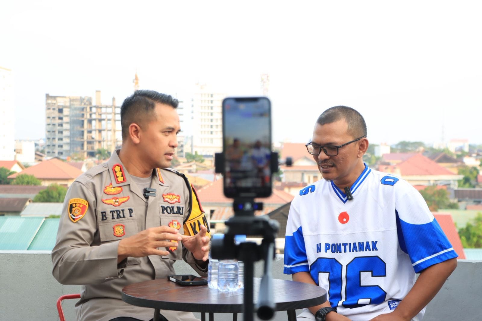 Kapolresta Pontianak Manfaatkan Podcast TikTok untuk Dekatkan Diri dengan Masyarakat