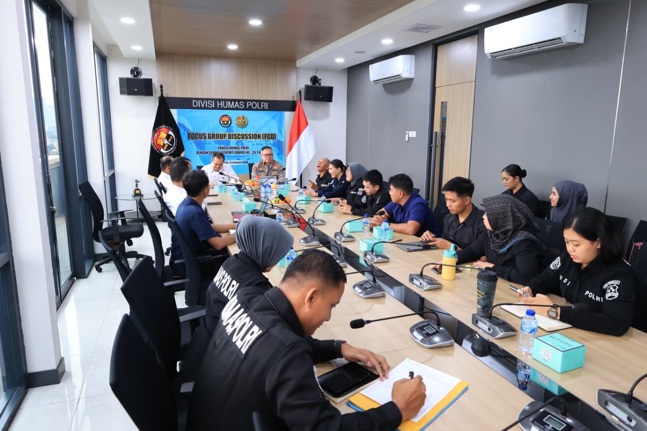 Perkuat Peran Strategis Humas, Serdik Sespimti Dikreg 35 Gelar Diskusi Intensif di Mabes Polri