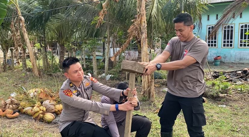 Kepedulian Polri untuk Rakyat, Mahasiswa STIK Angkatan 83 Bangun Sumur Bor di Aceh Utara
