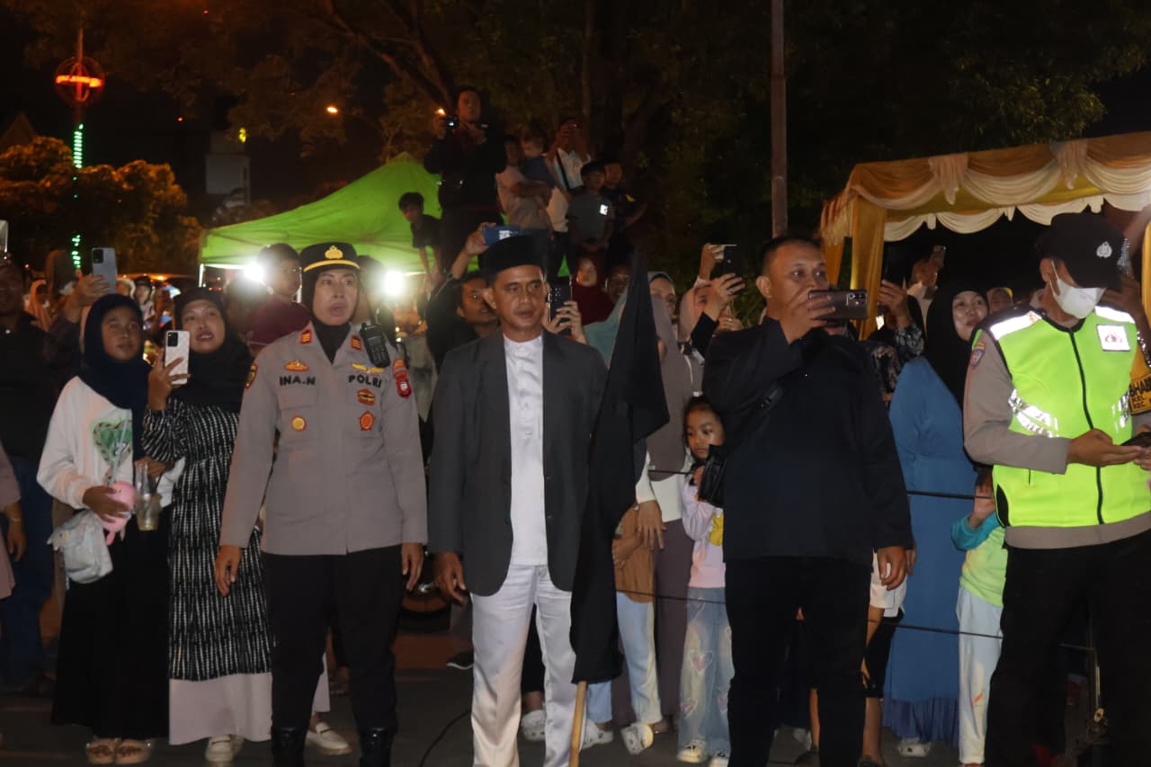 Humanis dan Responsif, Polresta Pontianak Sukses Kawal Pawai Ramadan 1447 H