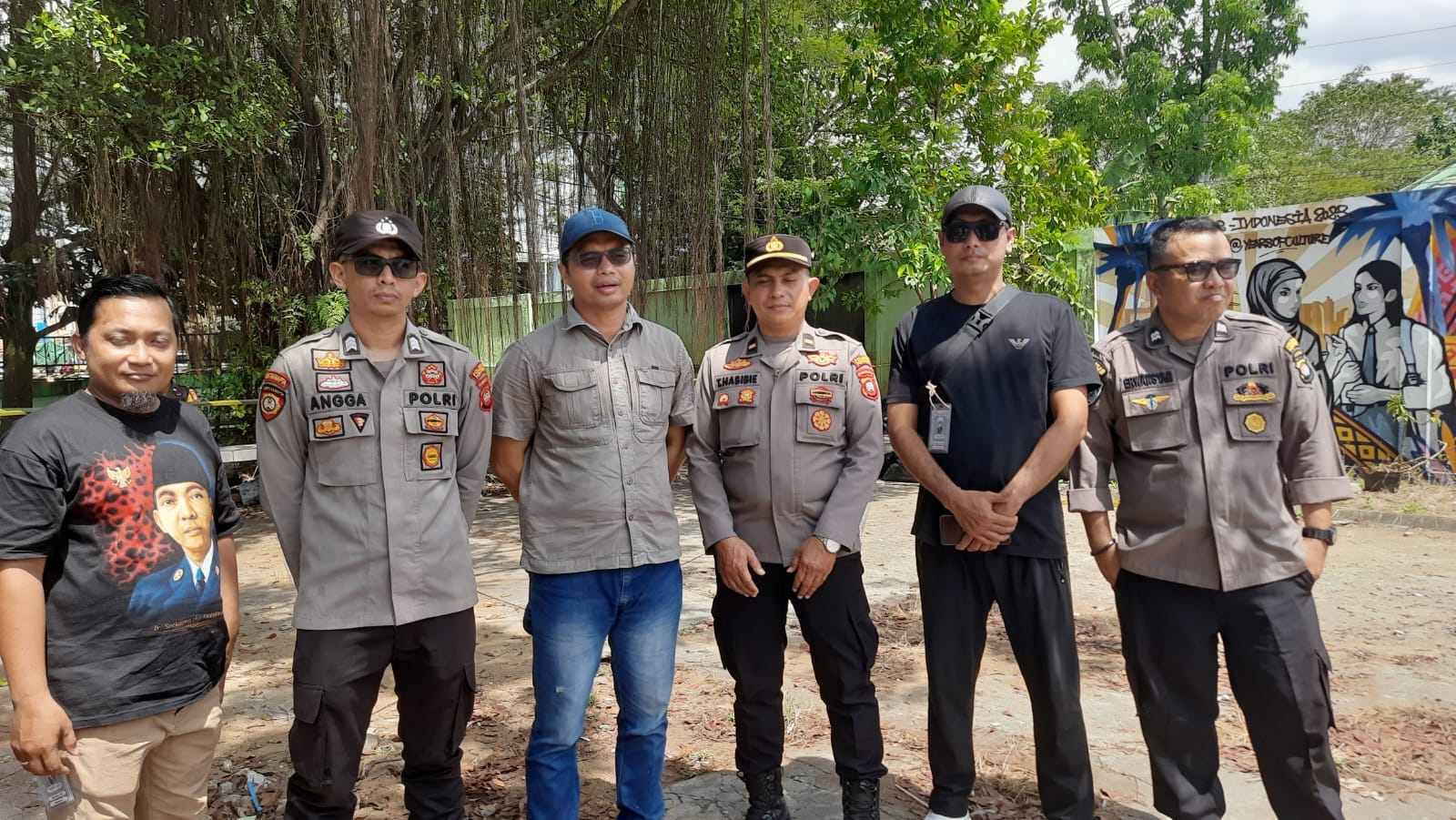 Humanis dan Siaga, Polsek Pontianak Selatan Kawal Pesta Musik Pelajar