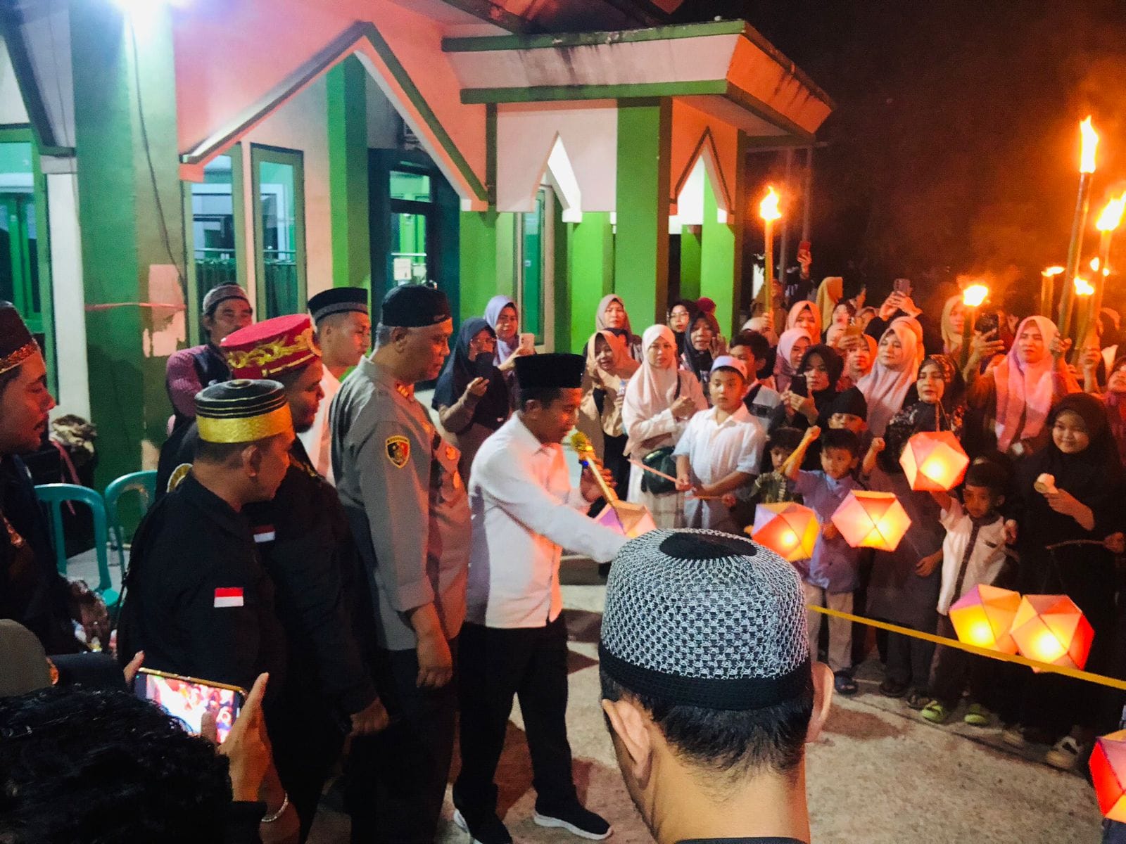 Meriah dan Penuh Cahaya, Kapolsek Pontianak Kota Pastikan Pawai Ramadan Aman