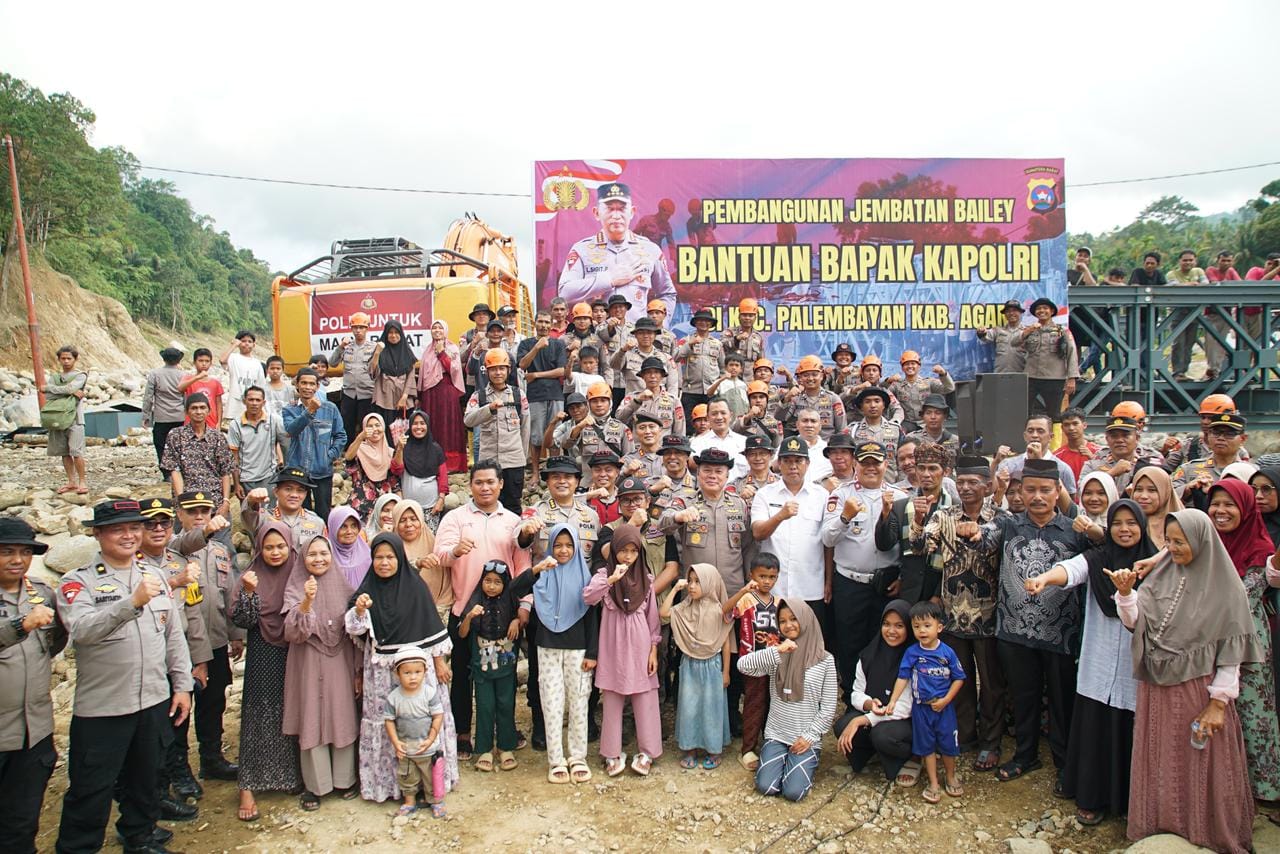 Dipantau Wakapolda Sumbar, Jembatan Bailey Agam Jadi Solusi Cepat Putusnya Akses Pascabencana