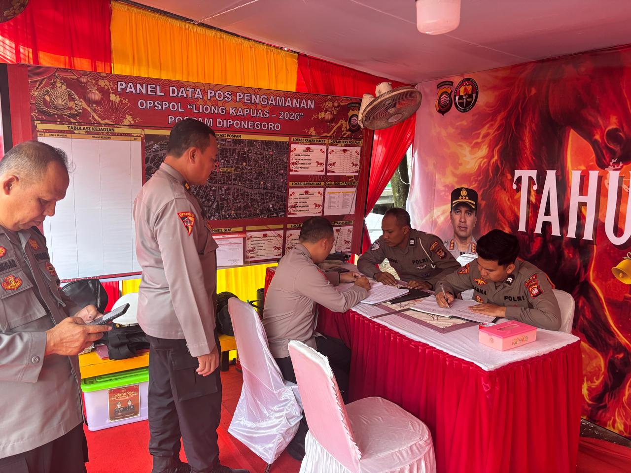 Pospam Diponegoro Ops Liong Kapuas 2026 Terima Kunjungan Tim Supervisi Polda Kalbar
