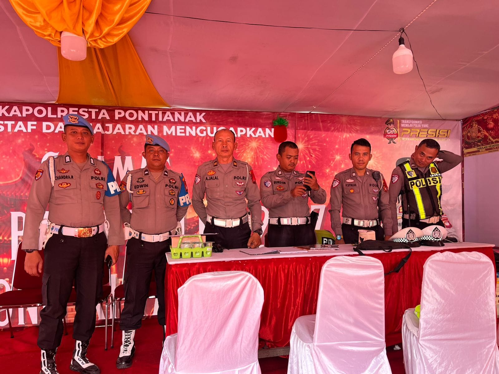 Pastikan Kedisiplinan, Subsatgas Propam Periksa Personel di Pos Pam Ops Liong Kapuas 2026