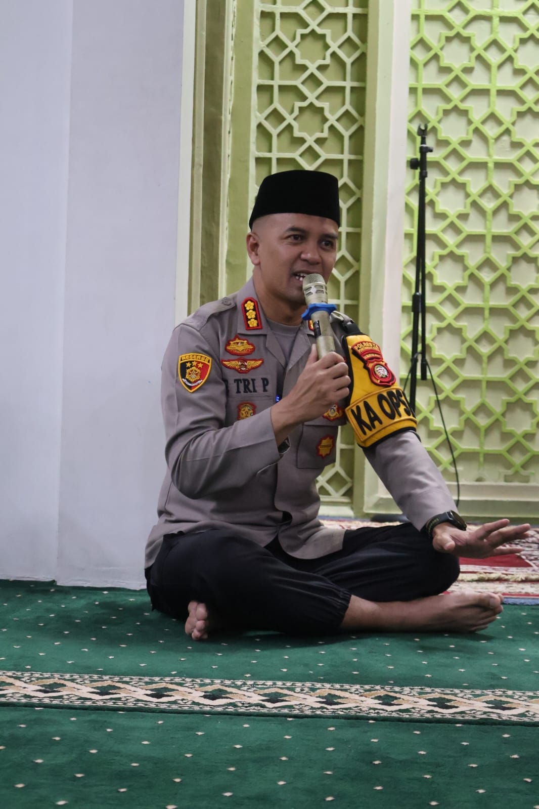 Subuh Berjamaah, Kapolresta Pontianak Tekankan Pentingnya Kondusivitas Ramadhan