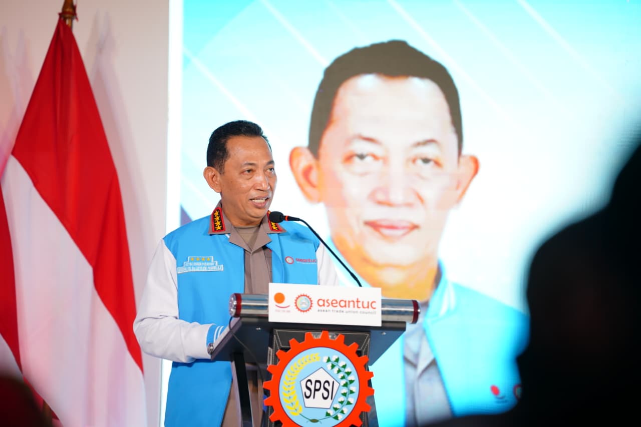 Di HUT KSPSI Harpekindo, Kapolri Ajak Perkuat Kolaborasi Demi Perlindungan Pekerja