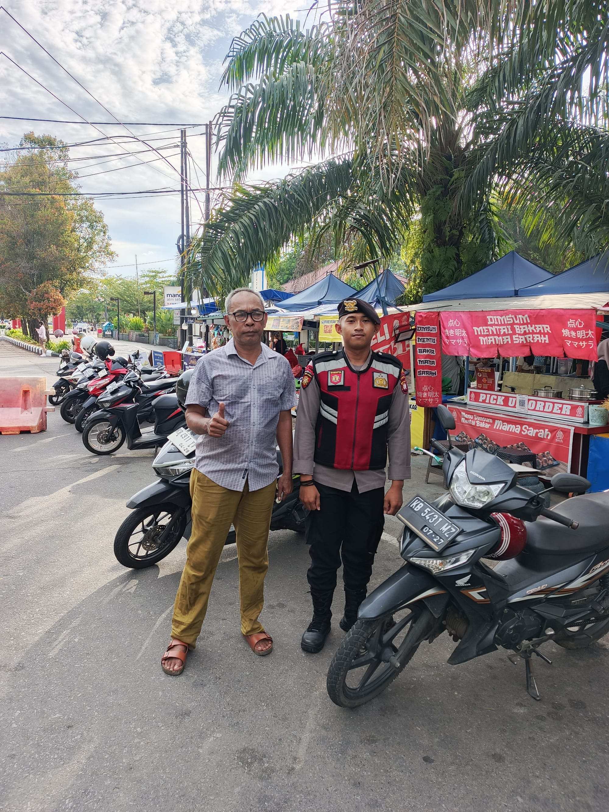 Pengamanan Ketat Pasar Juadah Ramadhan, Polisi Pastikan Aktivitas Jelang Berbuka Aman dan Tertib