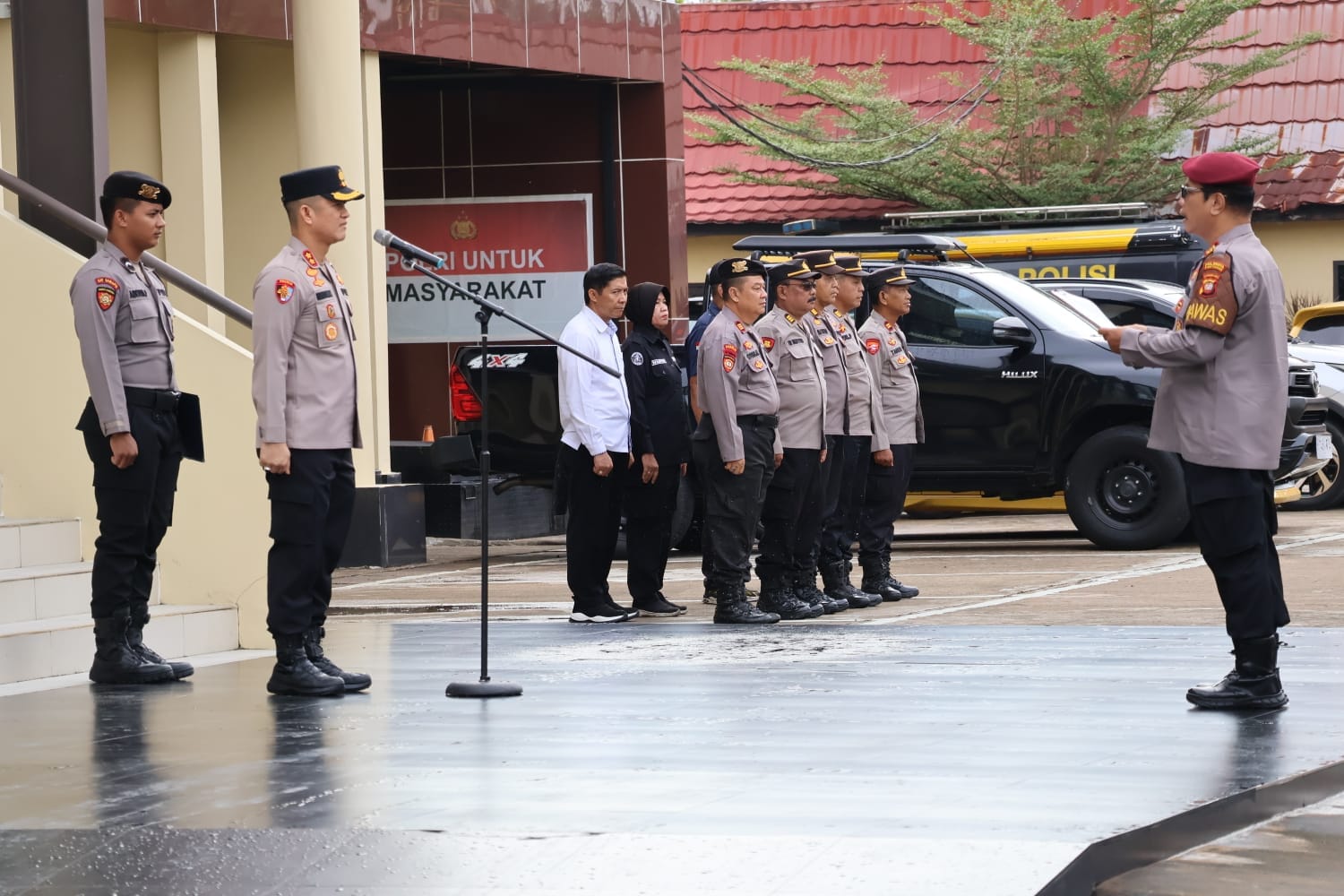 Apel Pagi Polresta Pontianak, Wakapolresta Tekankan Integritas dan Zero Tolerance Narkoba