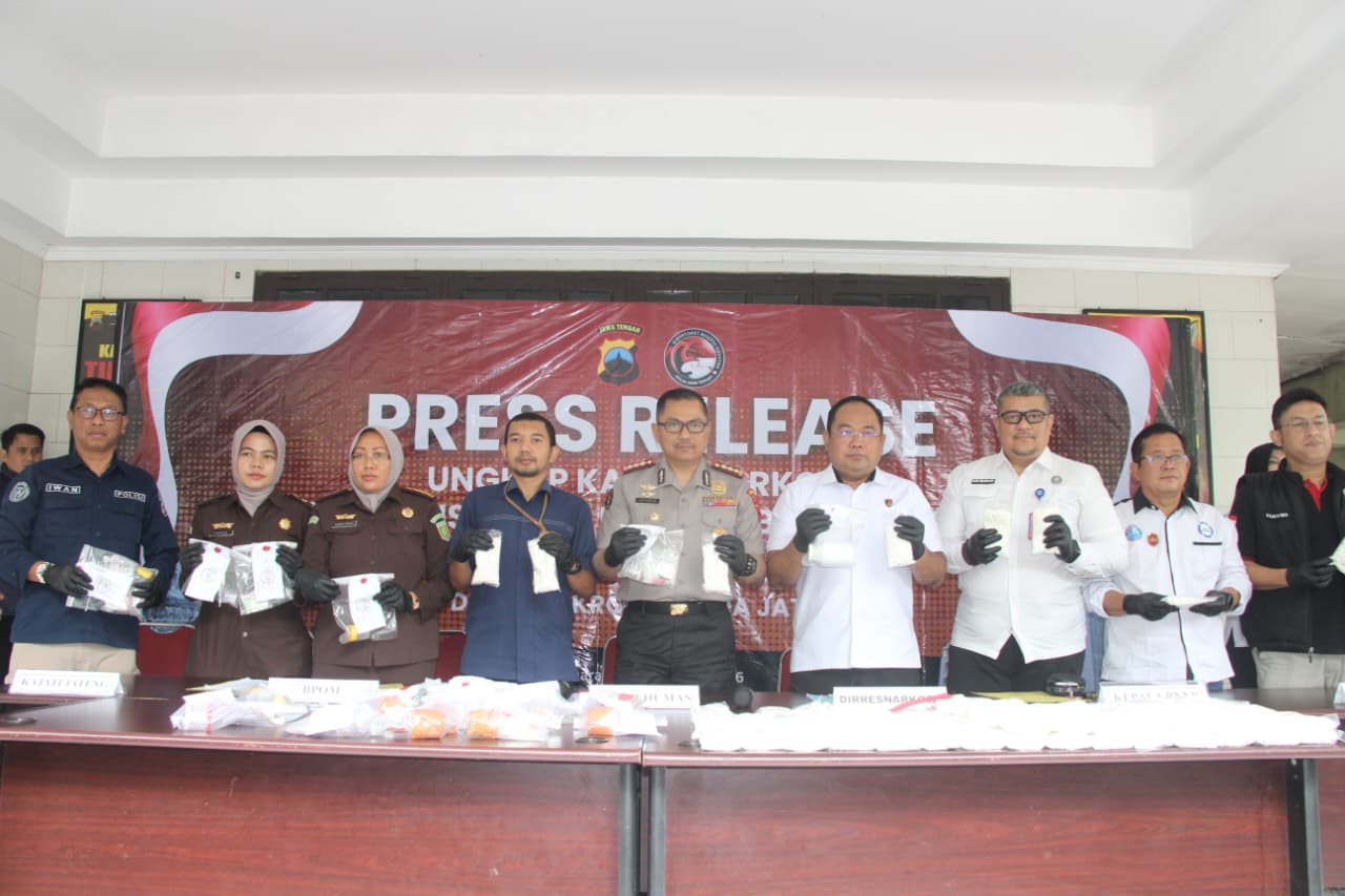 Komitmen Berantas Narkoba, Polda Jawa Tengah Ungkap Ratusan Kasus Awal Tahun 2026
