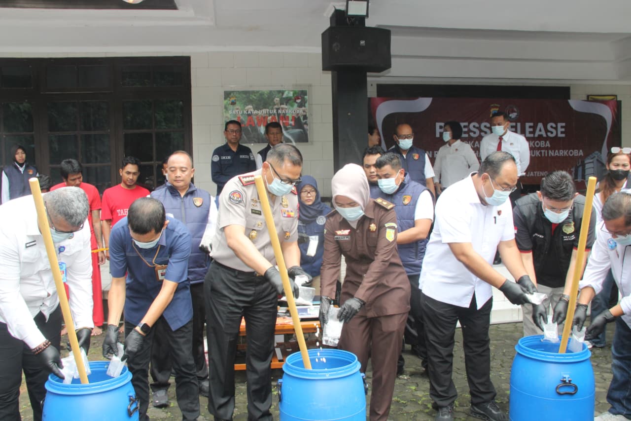 Awal Tahun 2026, Polda Jawa Tengah Bongkar 318 Kasus Narkoba, 386 Tersangka Diamankan