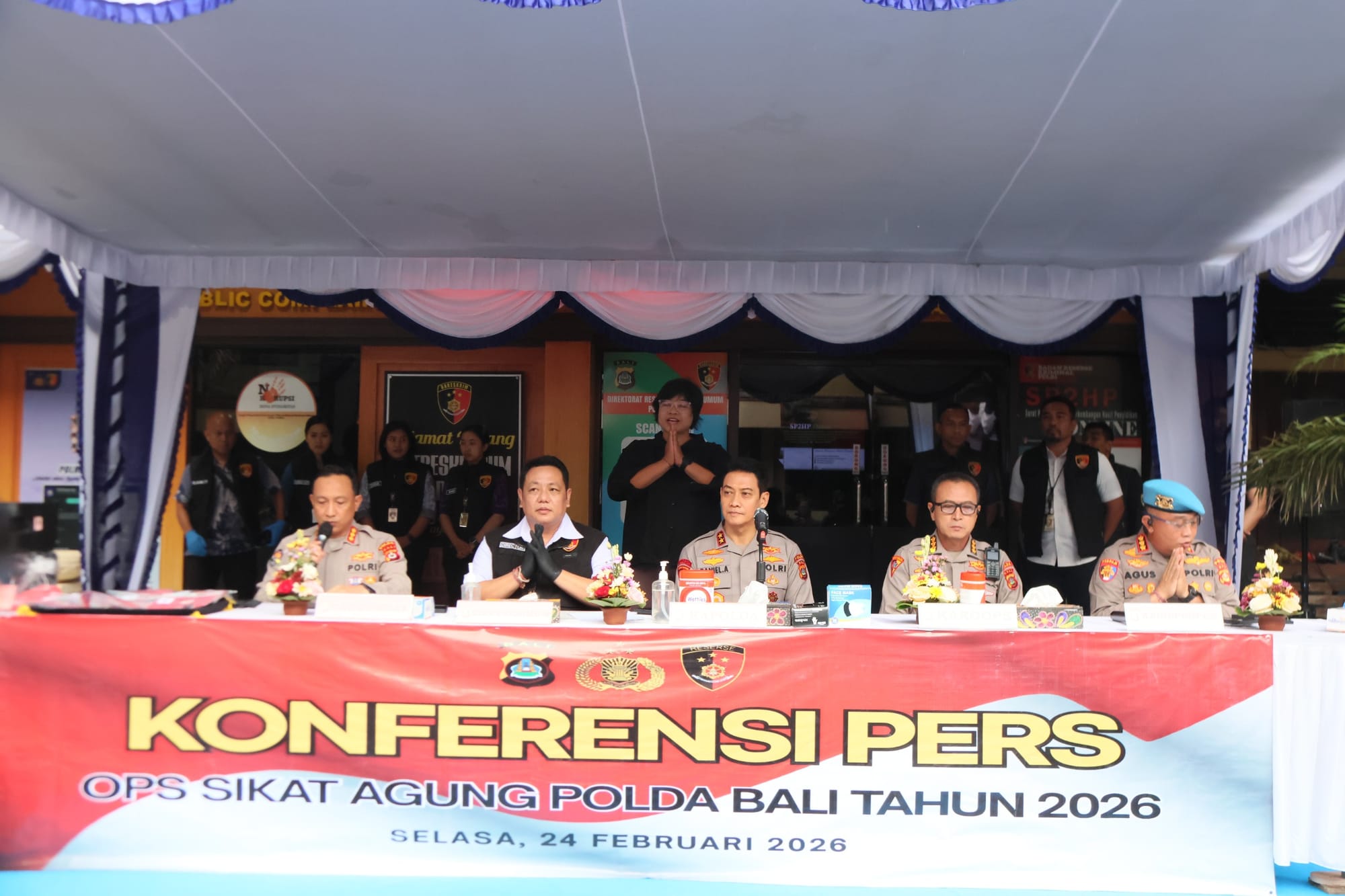 Polda Bali Gelar Press Conference Operasi Sikat Agung 2026, Puluhan Motor Curian Dikembalikan