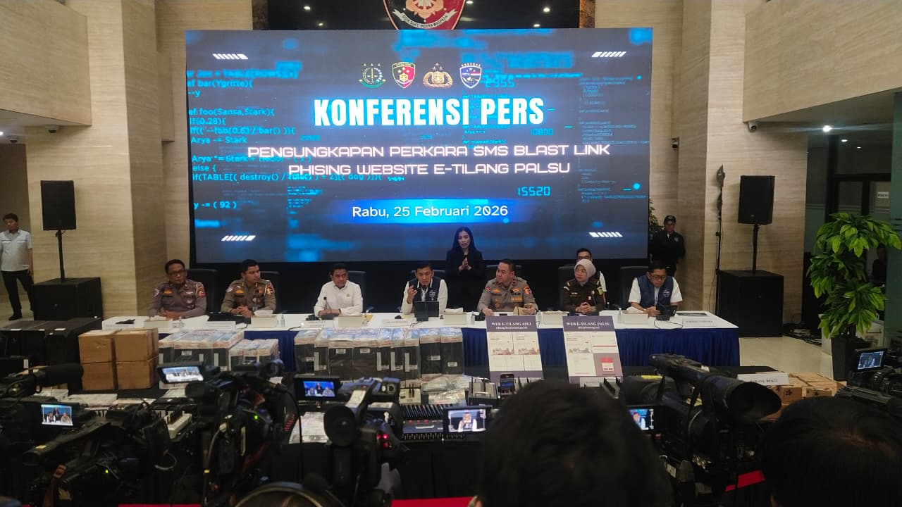 Bareskrim Polri Ungkap Sindikat Phishing E-Tilang Palsu, 5 Pelaku Dibekuk dan Jaringan Digital Dibongkar