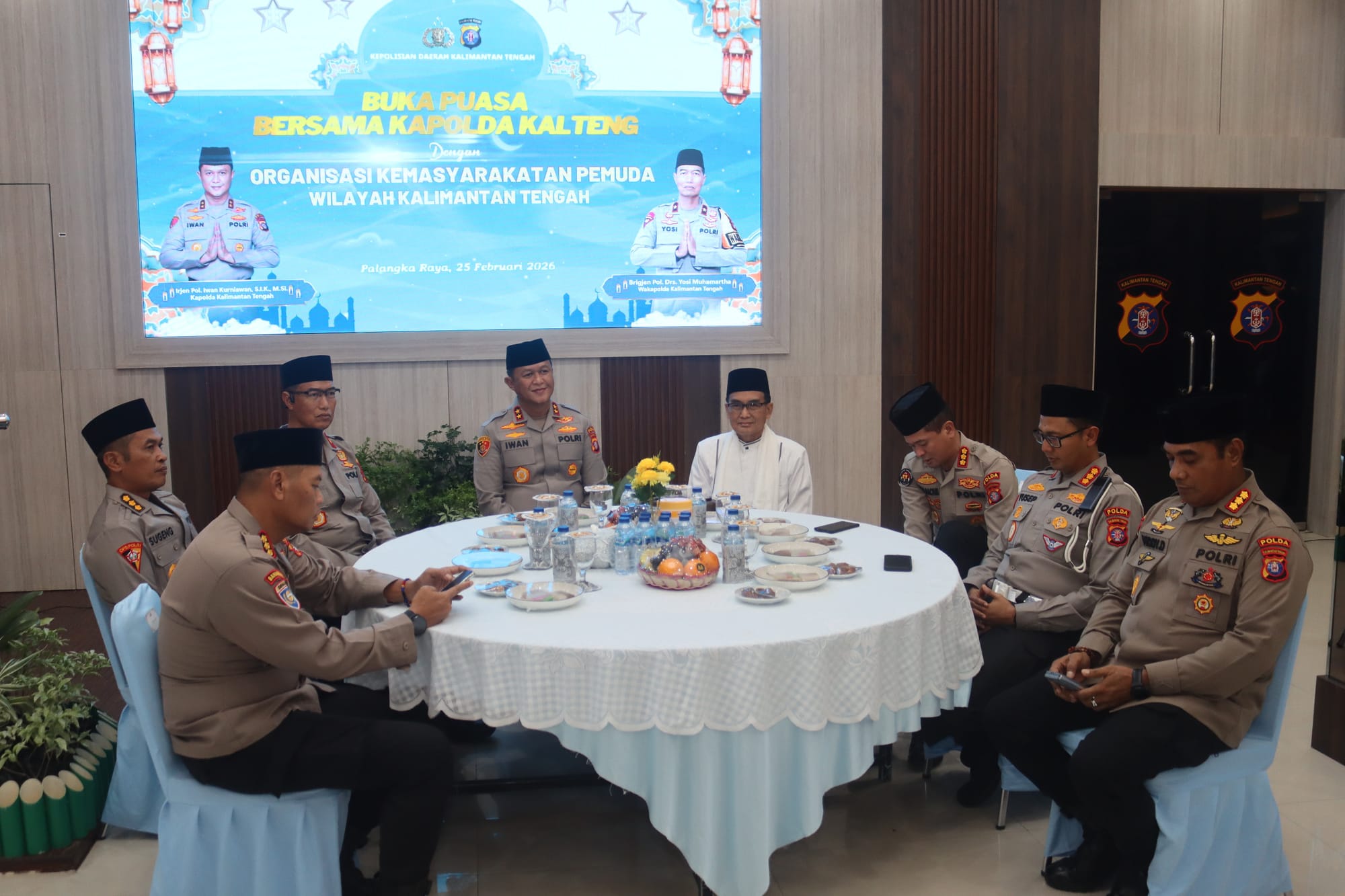 Pererat Kebersamaan Ramadan, Polda Kalimantan Tengah dan OKP Gelar Silaturahmi serta Buka Puasa Bersama