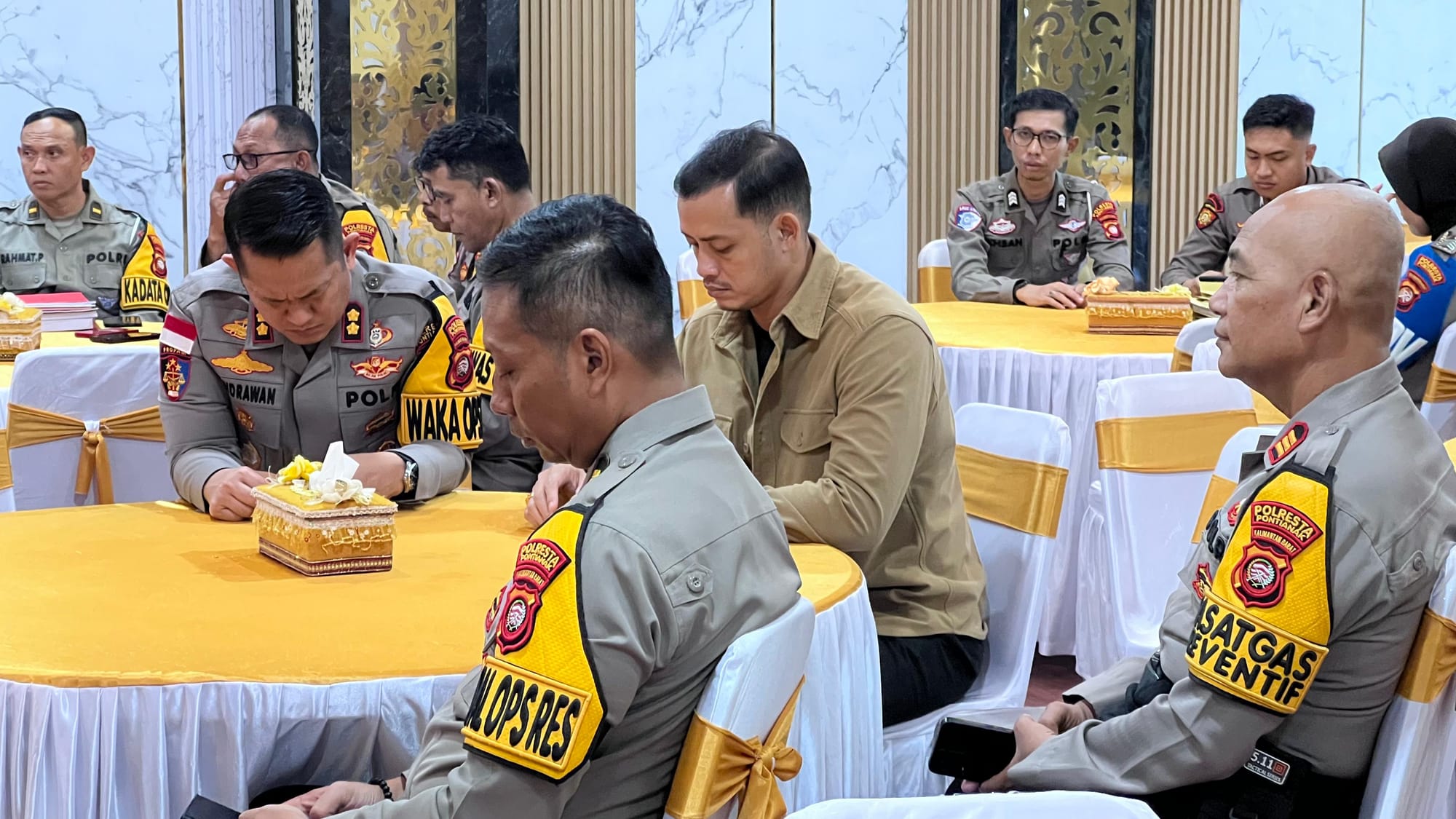 Pastikan Pengamanan Maksimal, Tim Wasops Polda Kalbar Sidak Sejumlah Pospam di Pontianak