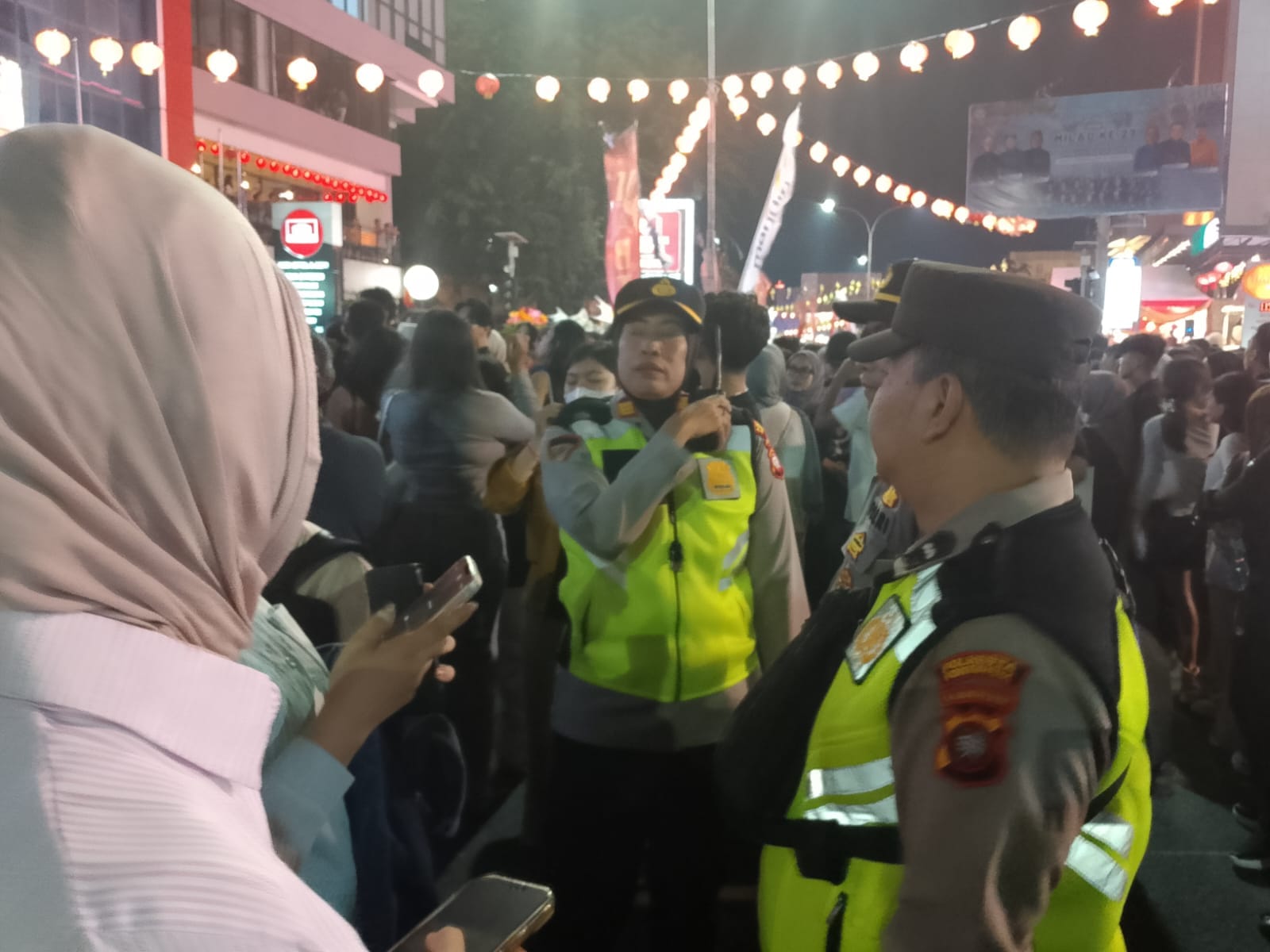 Pengamanan Naga Bersinar Diperketat, Kapolsek Pontianak Selatan Lakukan Monitoring