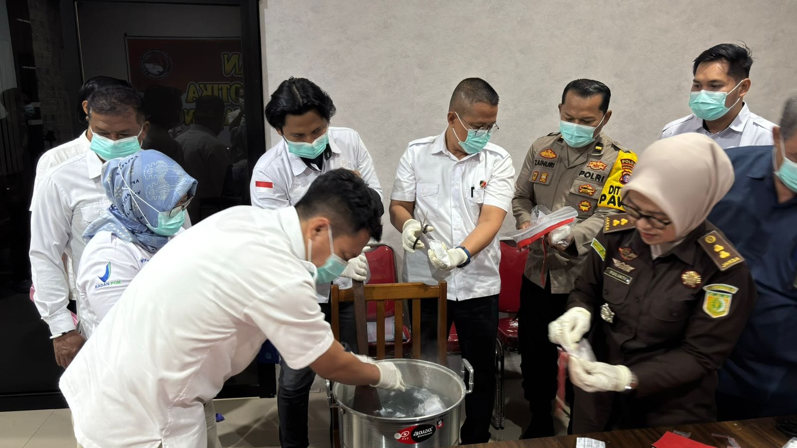 Barang Bukti 1,09 Kg Sabu Dimusnahkan Polda Kalteng, Ungkap 12 Kasus Narkoba