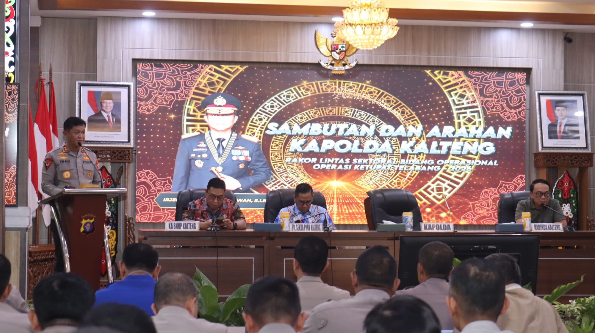 Polda Kalteng Koordinasikan Pengamanan Idul Fitri 1447 H Lewat Rakor Lintas Sektoral
