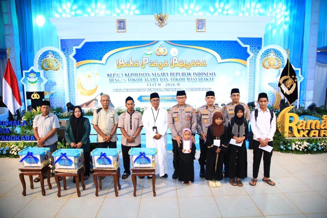 Polri Ungkap Pembangunan SMA Kemala Taruna Bhayangkara Bogor Sudah 60 Persen Saat Buka Puasa Bersama Warga