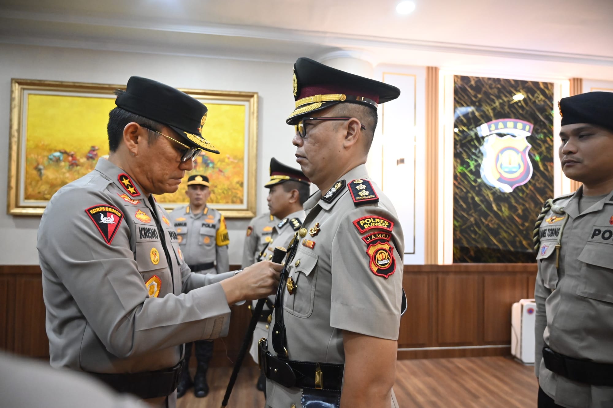 Kapolda Jambi Pimpin Sertijab Kapolres Bungo yang Baru