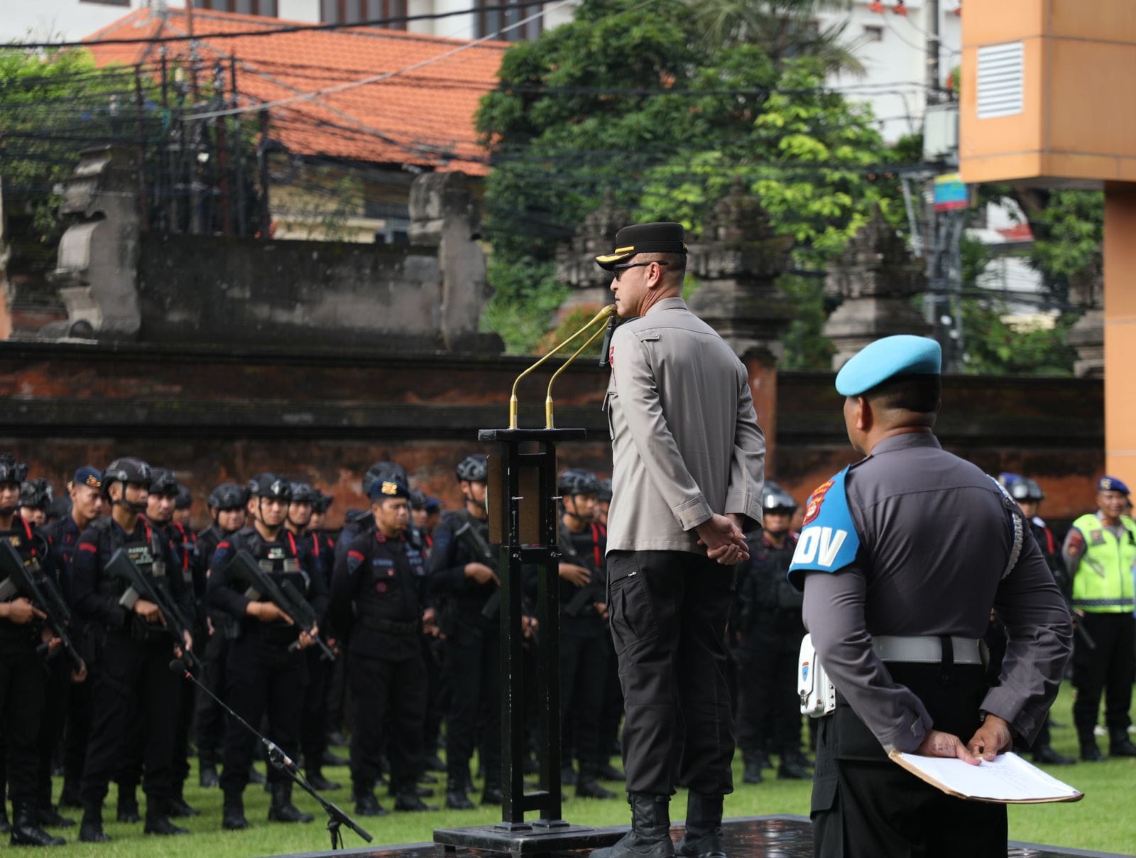 Jamin Keamanan Jelang Nyepi Dan Idul Fitri, Polda Bali Gelar Apel Kesiapan KRYD
