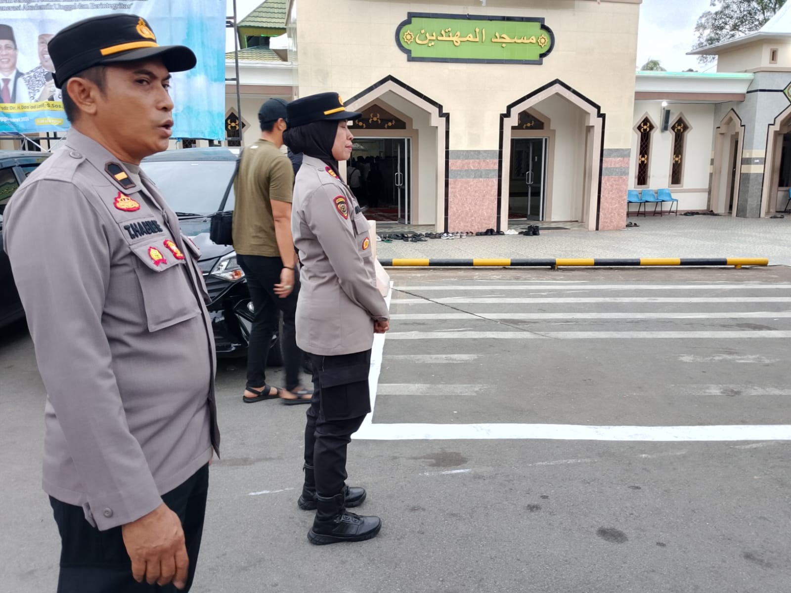 Kapolsek Pontianak Selatan Pantau Kegiatan Tausiah dan Buka Puasa Bersama di Masjid Muhtadin Untan
