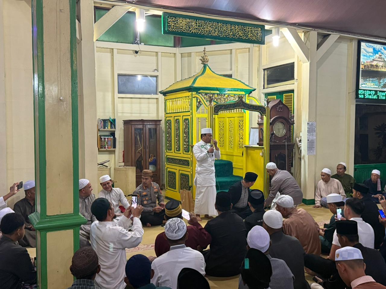 Safari Ramadan, Kapolresta Pontianak Gelar Subuh Keliling di Masjid Jami’ Sultan Syarif Abdurrahman