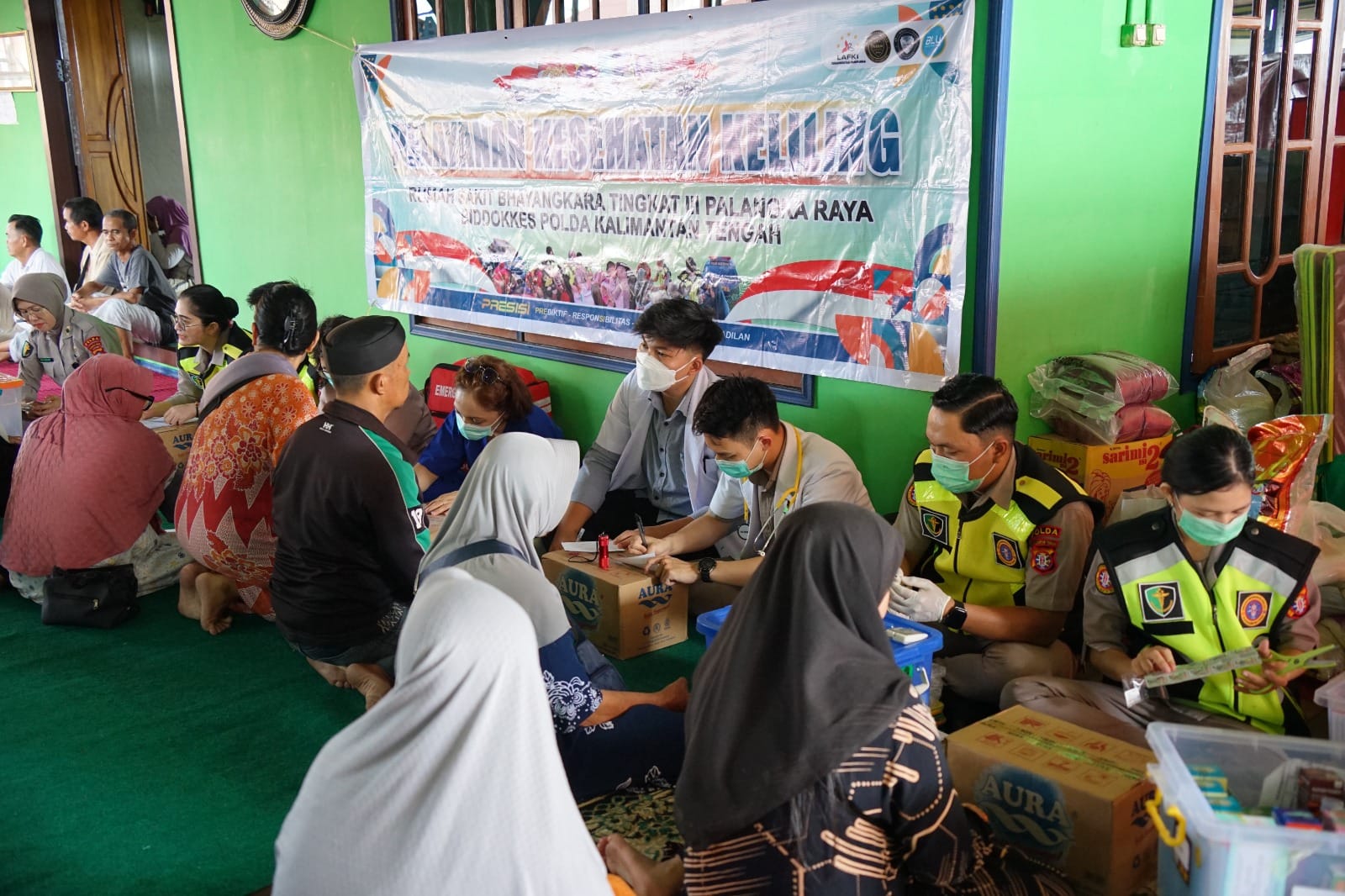 Wujud Kepedulian Polri, Rumkit Bhayangkara Layani Kesehatan Korban Kebakaran Panarung Bawah