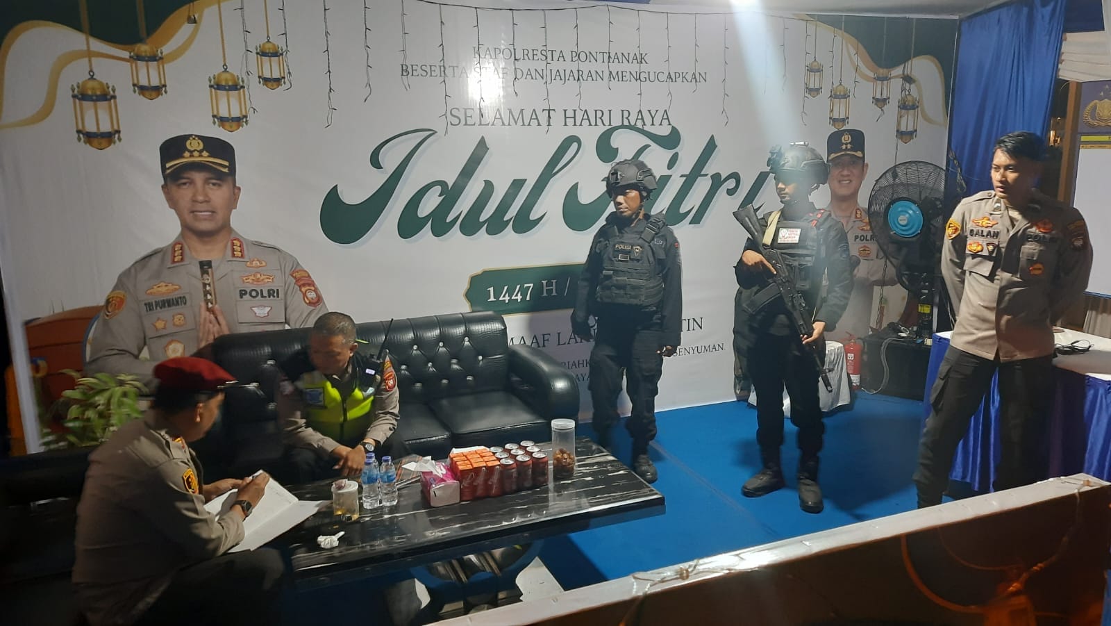 Amankan Arus Mudik dan Lebaran, Polresta Pontianak Dirikan 6 Pos Pengamanan dan 1 Pos Terpadu