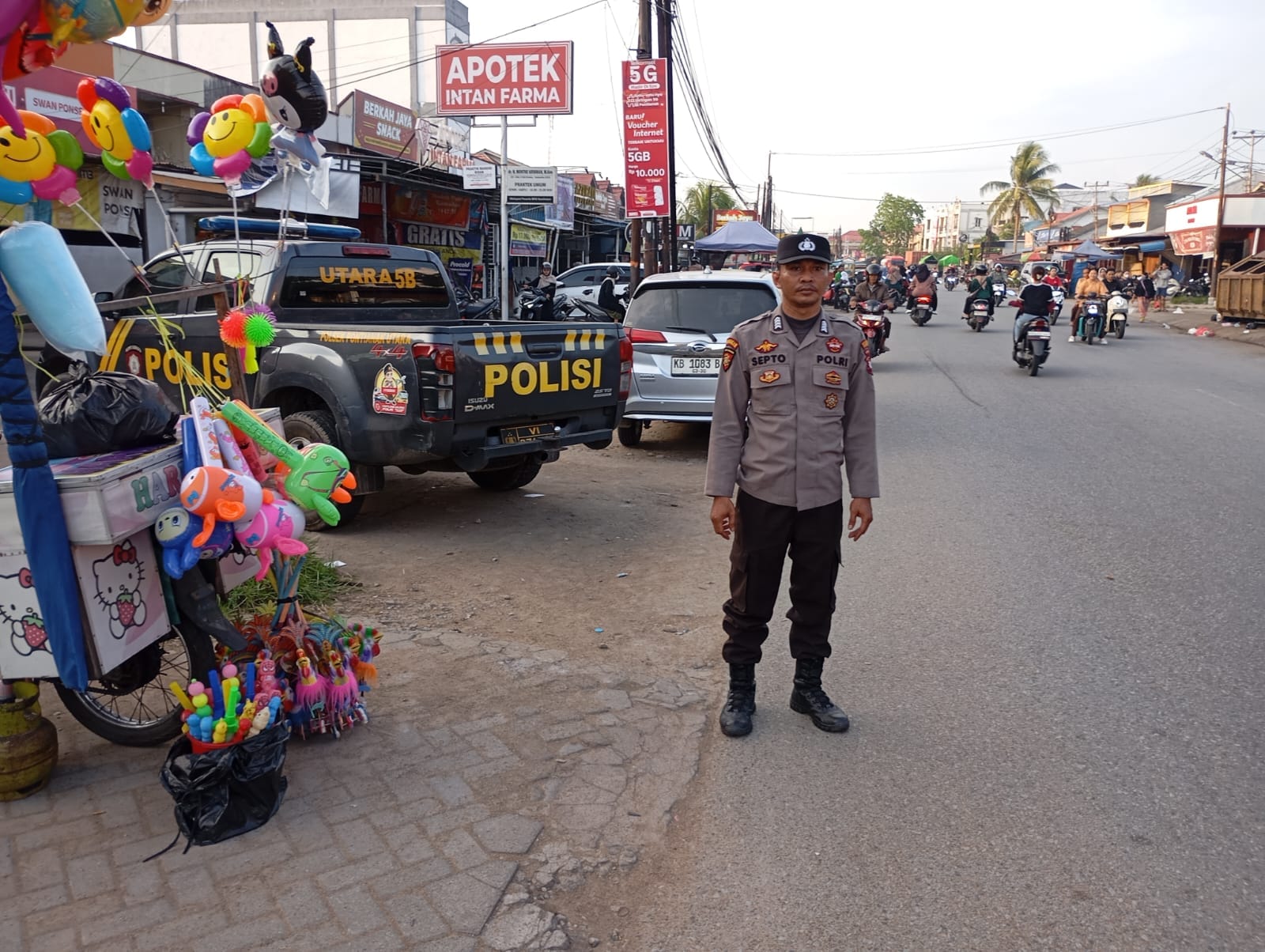 Polsek Pontianak Utara Perkuat Patroli Keamanan Menjelang Idul Fitri