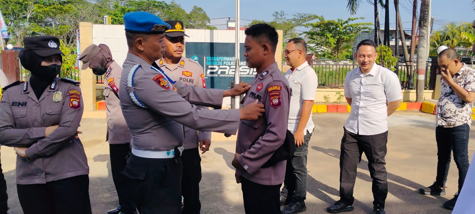 Waka Polsek Pontianak Timur Ingatkan Pentingnya Disiplin bagi Personel
