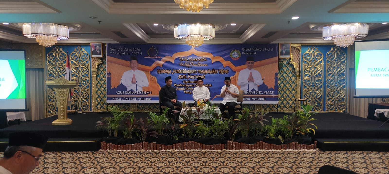Silaturahmi Ramadan, Kapolresta Pontianak Dialog Kebangsaan dan Buka Puasa Bersama LPM Kota