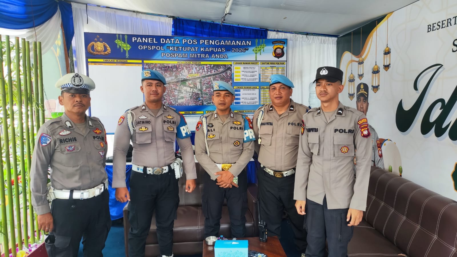 Pastikan Disiplin Anggota, Subsatgas Propam Kontrol Pos Pam Operasi Ketupat Kapuas 2026