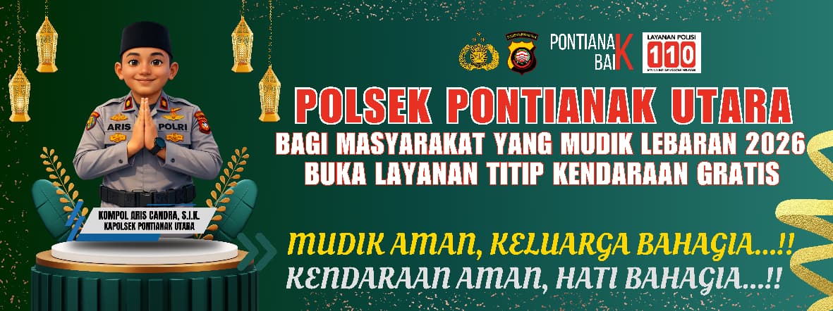 Warga Mudik Lebaran, Polsek Pontianak Utara Siap Amankan Kendaraan yang Dititipkan